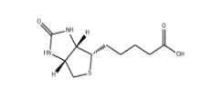  [CAS 58-85-5]           Biotin (Vitamin B7; Vitamin H; D-Biotin)      D-生物素