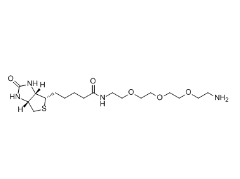  [CAS 359860-27-8]，Amine-PEG3-Biotin，(+)-生物素基 3,6,9-三氧雜十一碳二胺