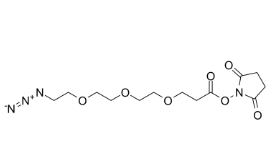 cas:1245718-89-1，Azido-PEG3-NHS ester，疊氮-三聚乙二醇-琥珀酰亞胺酯