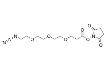 Azido-PEG3-NHS ester，cas:1245718-89-1，疊氮-三聚乙二醇-琥珀酰亞胺酯