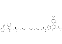 DBCO-PEG4-TAMRA，TAMRA-PEG4-DBCO，CAS號：1895849-41-8，二苯基環辛炔-四聚乙二醇-TAMRA