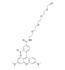 TAMRA-PEG4-Alkyne，CAS號：1225057-68-0， 四甲基羅丹明四聚乙二醇炔基