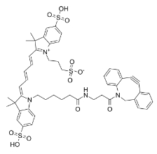 DBCO-Sulfo-Cy5，CAS#: 1564286-24-3，水溶性菁染料